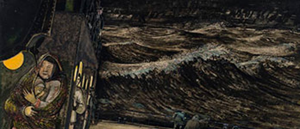 William Kurelek (1927-1977) - Immigrants Crossing the Atlantic