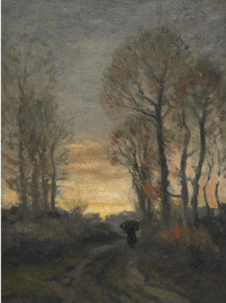 William Edwin Atkinson (1862-1926) - Walking Down The Pathway