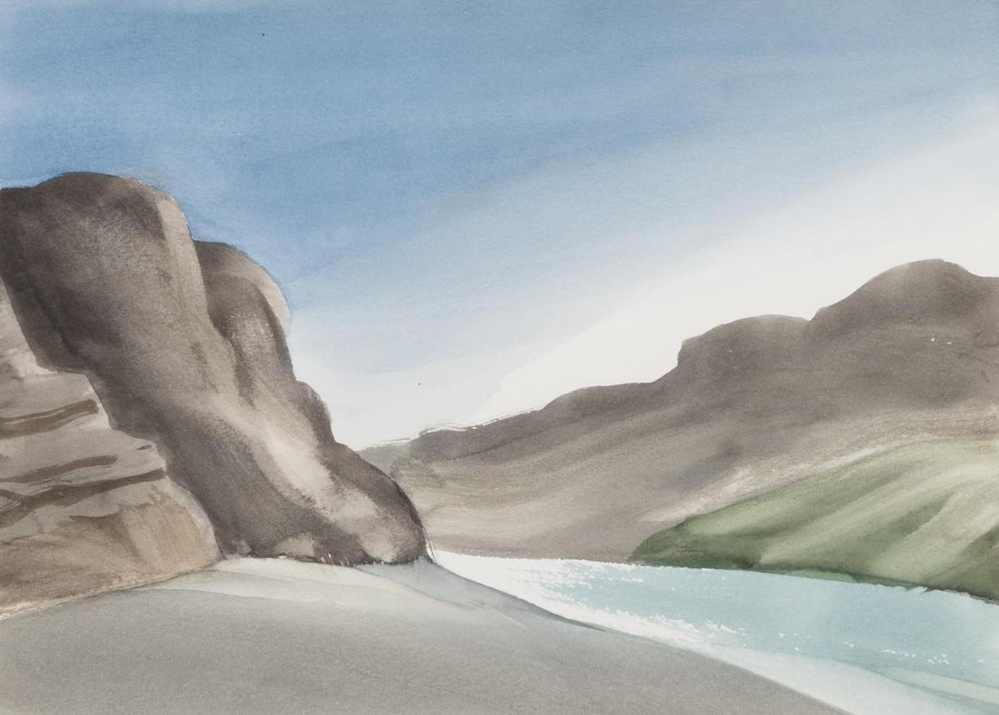Norman Anthony (Toni) Onley (1928-2004) - Nahanni River at Lafferty Creek, First Canyon NWT