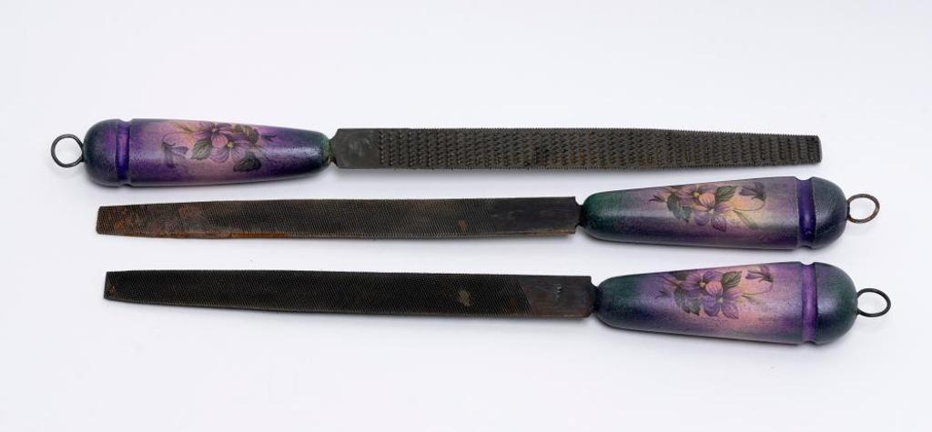 Marc Courtemanche (1971) - Stoneware Sculptures - Three Wood Files