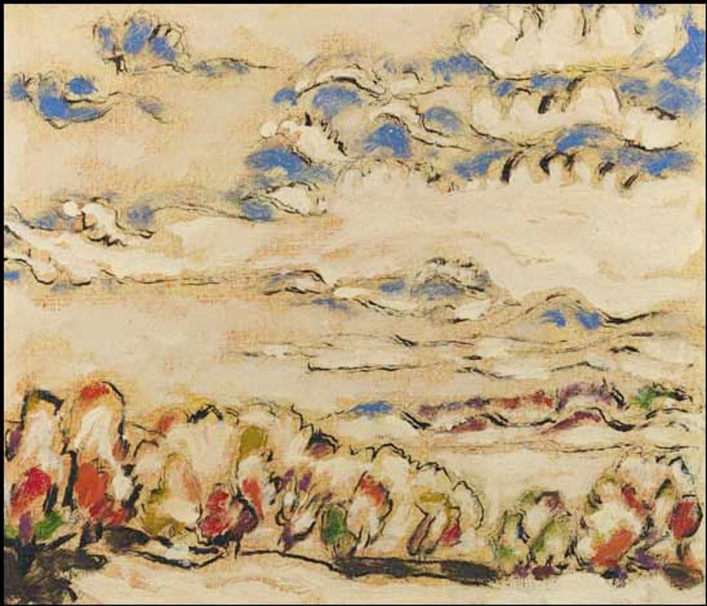 David Browne Milne (1882-1953) - Bright Clouds and Bright Trees