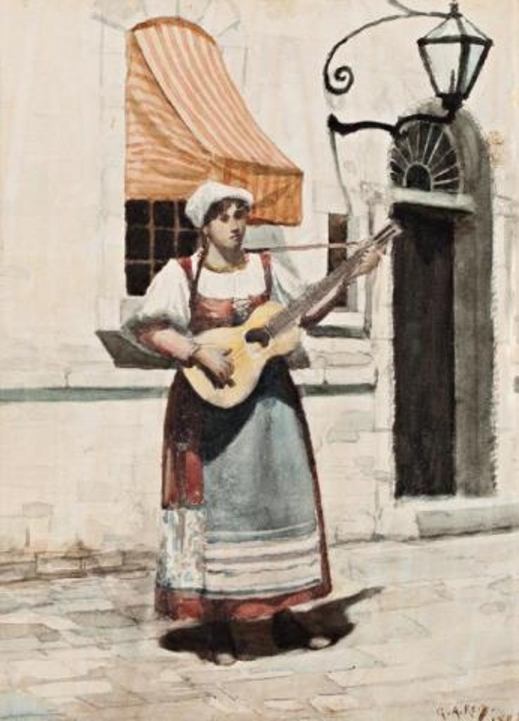 George Agnew Reid (1860-1947) - Street Musician