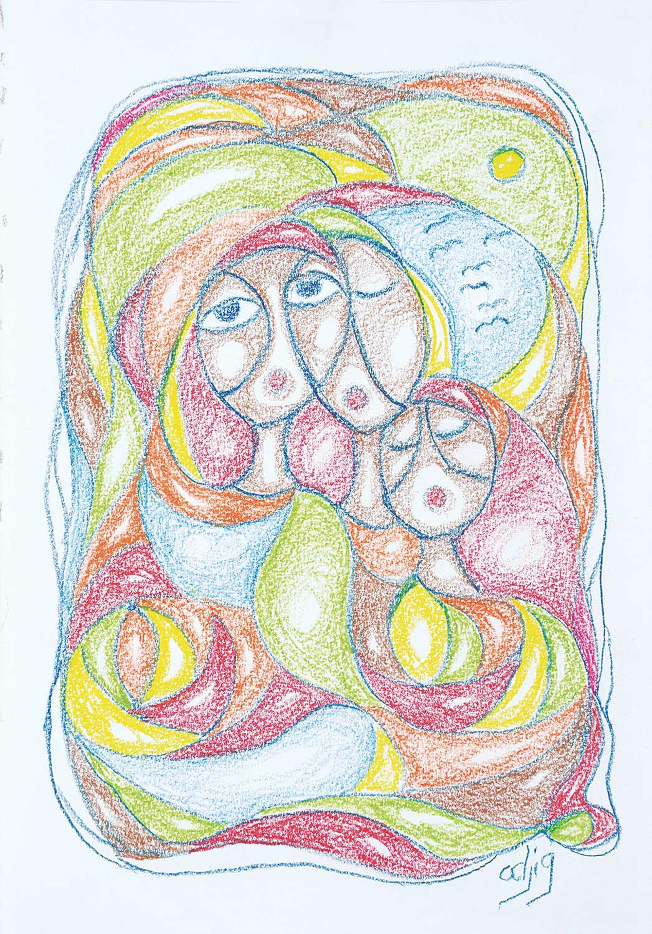 Daphne Odjig (1919-2016) - Family Walk