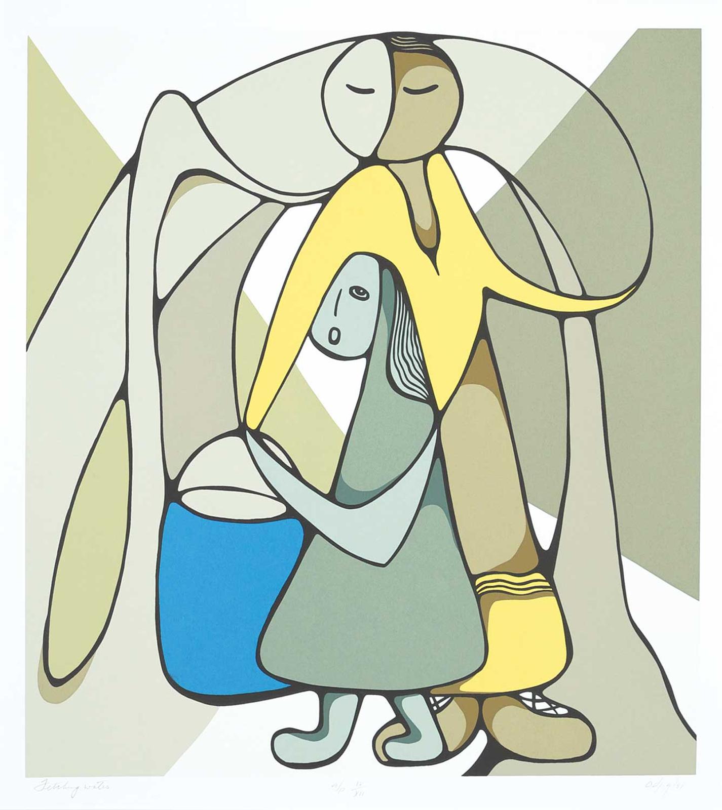 Daphne Odjig (1919-2016) - Fetching Water #A/P IV/XII