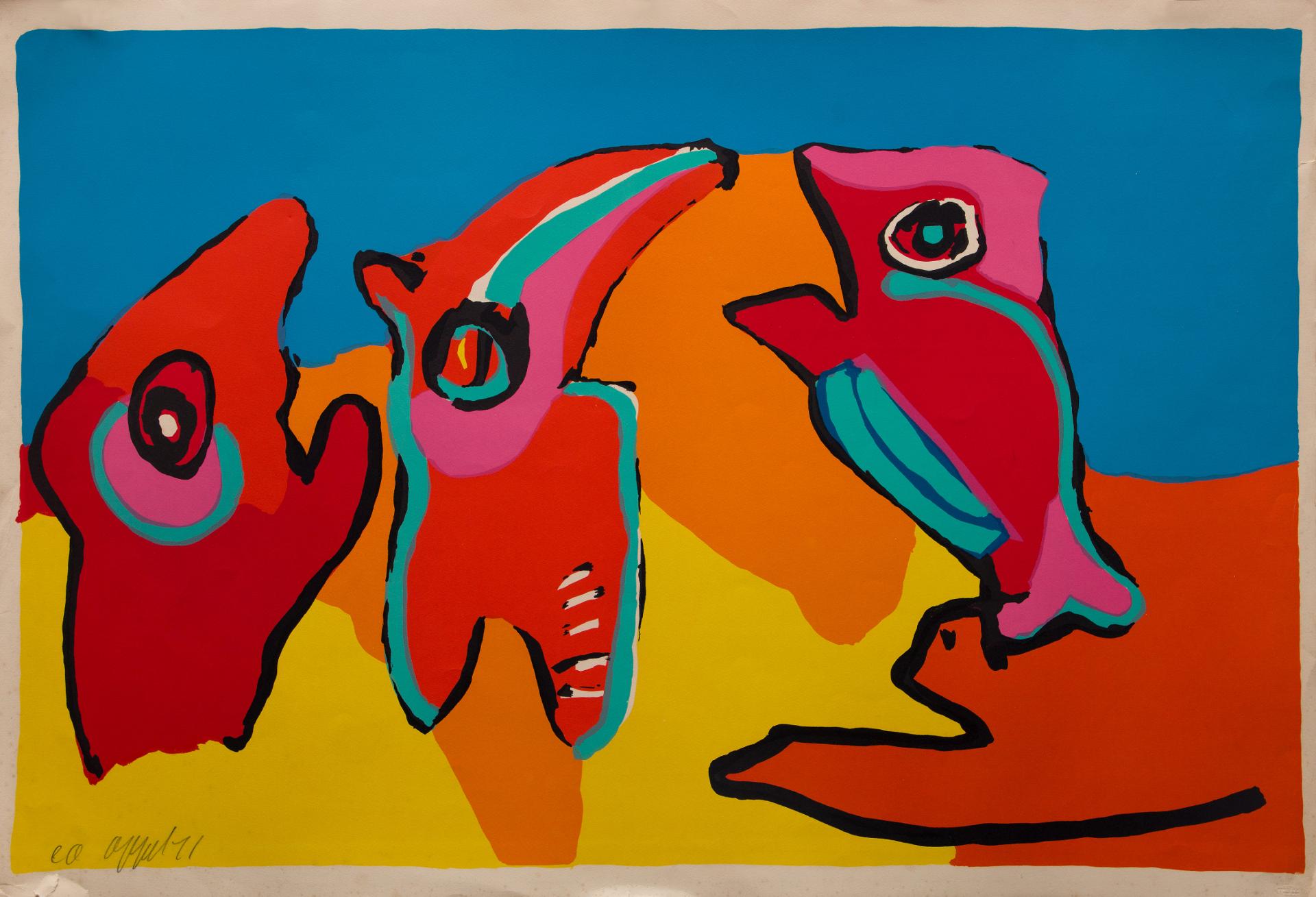 Karel Appel (1921-2006) - Poisson, 1971