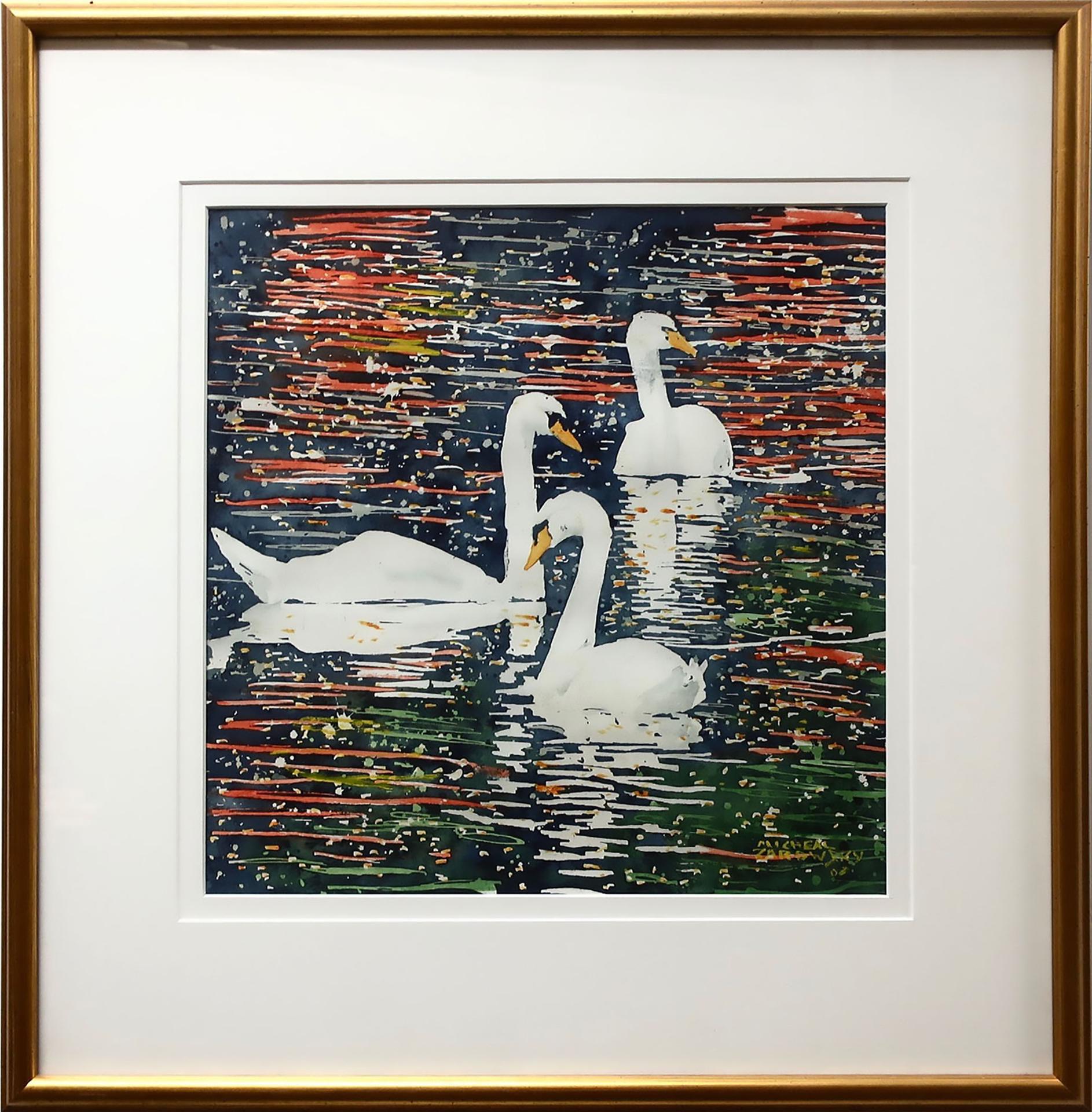 Michael Zarowsky (1946) - Swan (Canal River Thames)