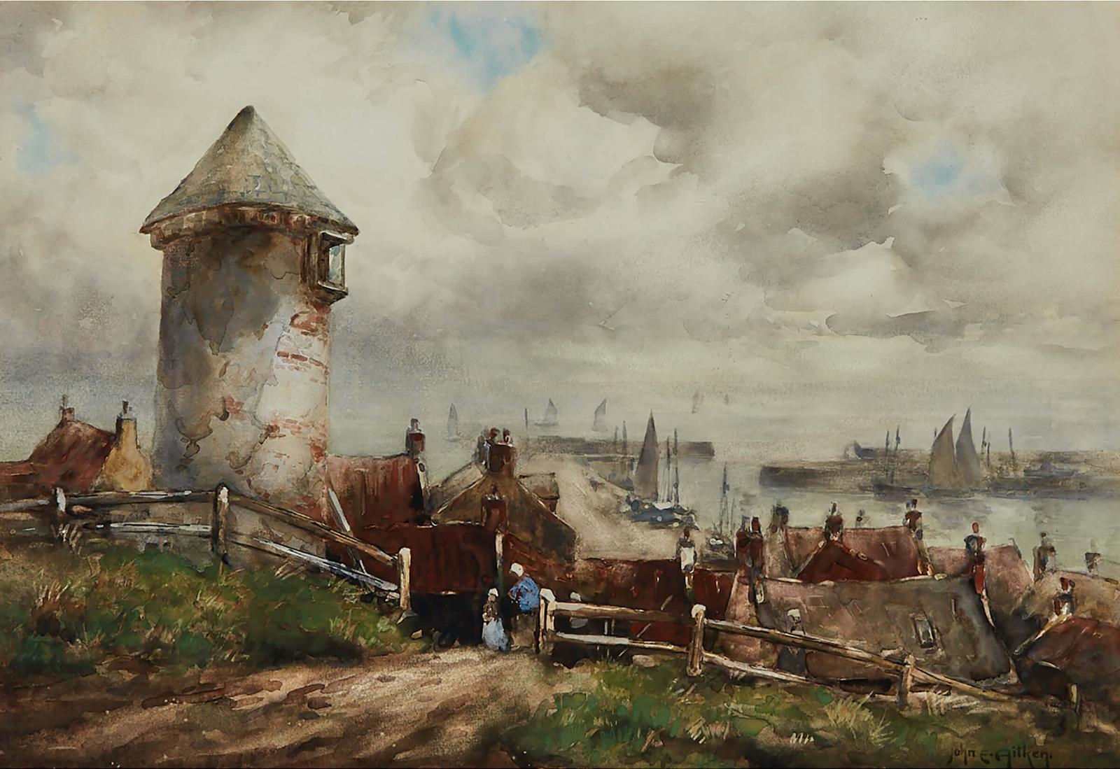 John Ernest Aitken (1881-1957) - The Lighthouse, Yourdon