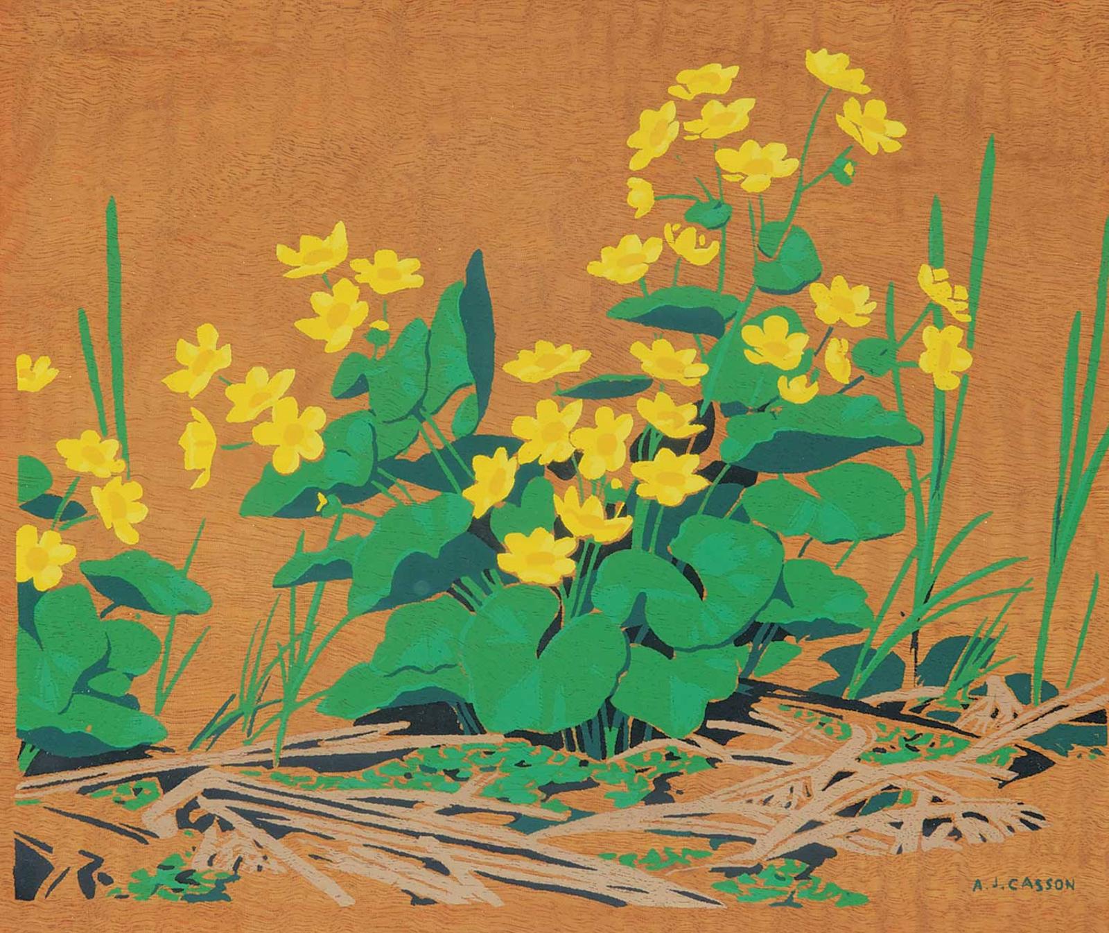 Alfred Joseph (A.J.) Casson (1898-1992) - Marsh Marigold