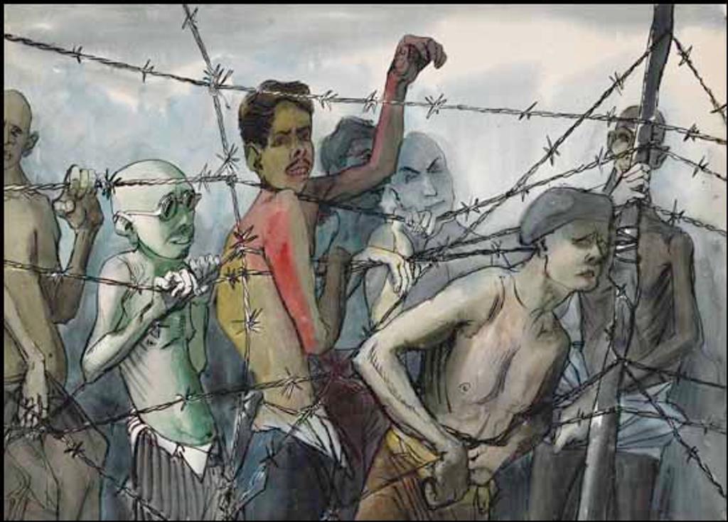 Jack Leaonard Shadbolt (1909-1998) - Behind the Wire