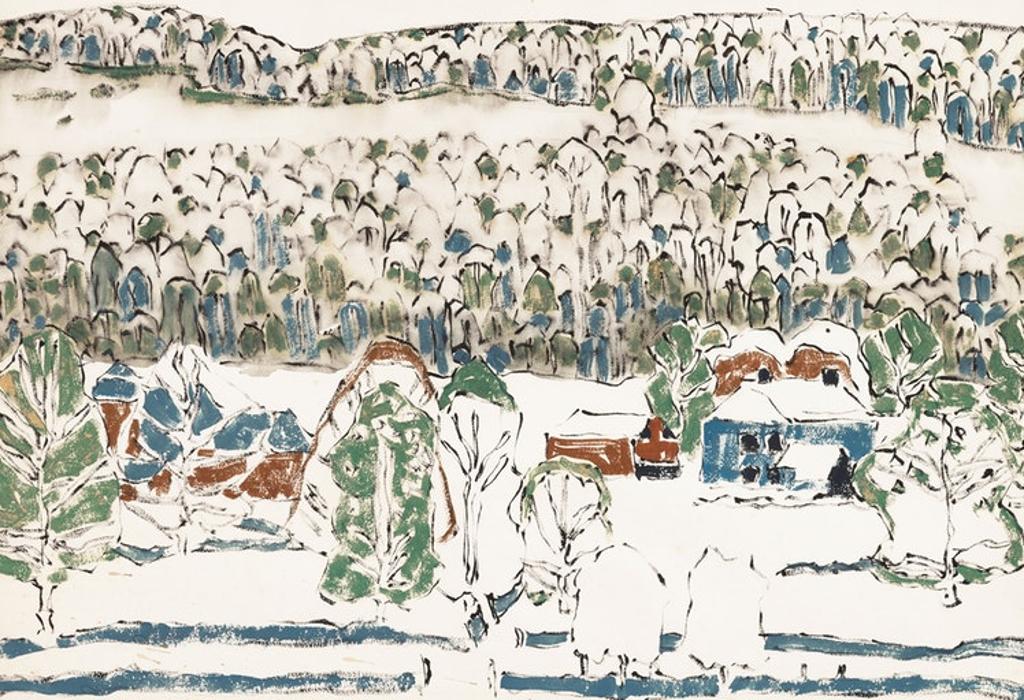 David Browne Milne (1882-1953) - Soft Hills (Misty Hill) (Boston Corners, N.Y.)