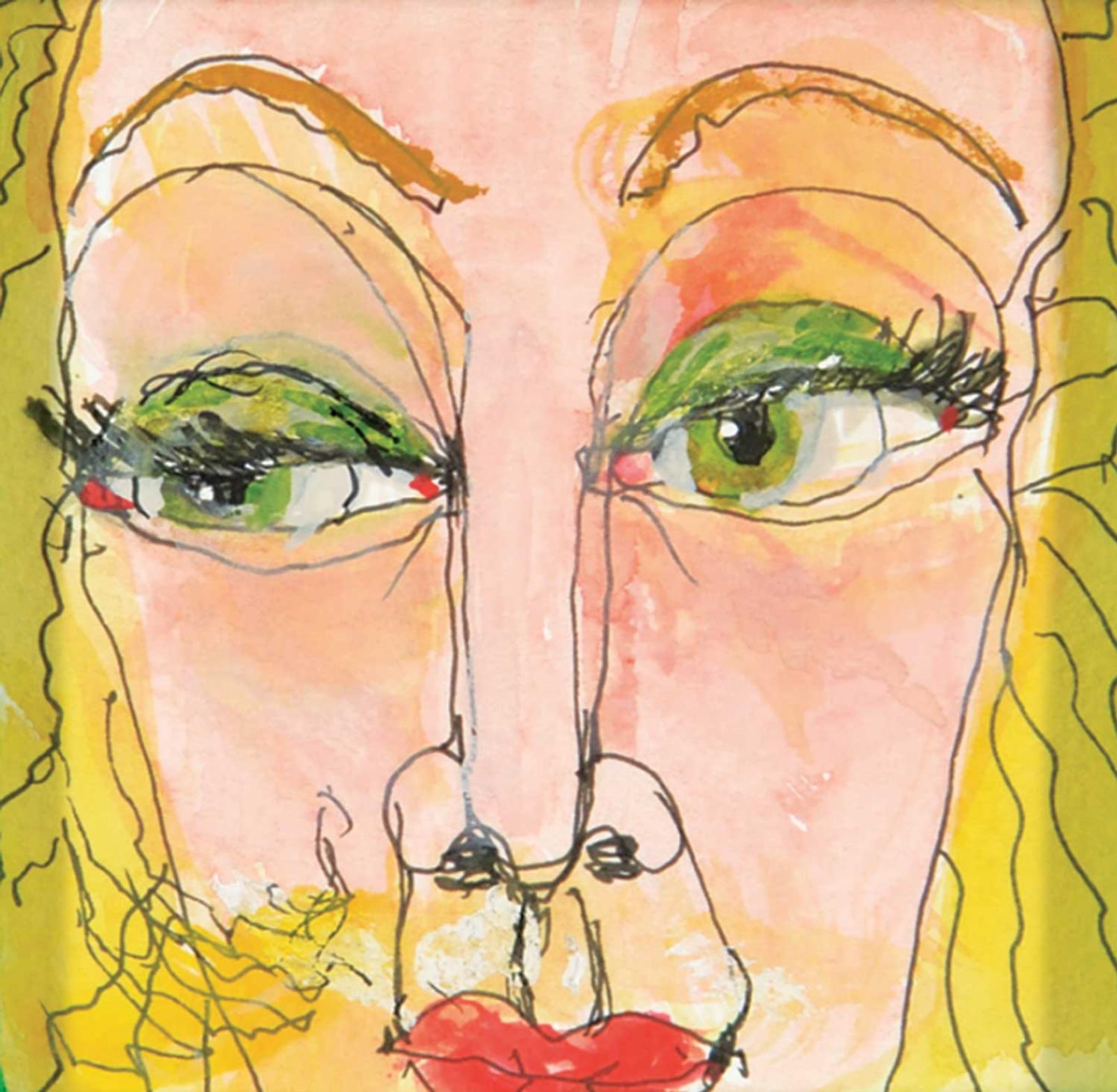 Edith Jean Richards (1924-2015) - Untitled - Selfie in Green