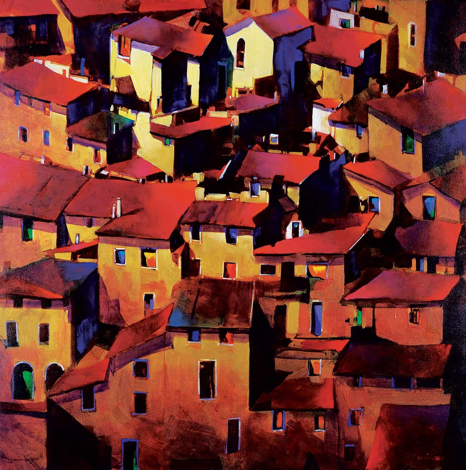 Nancy O'Toole - Untitled - Gold and Crimson Travels