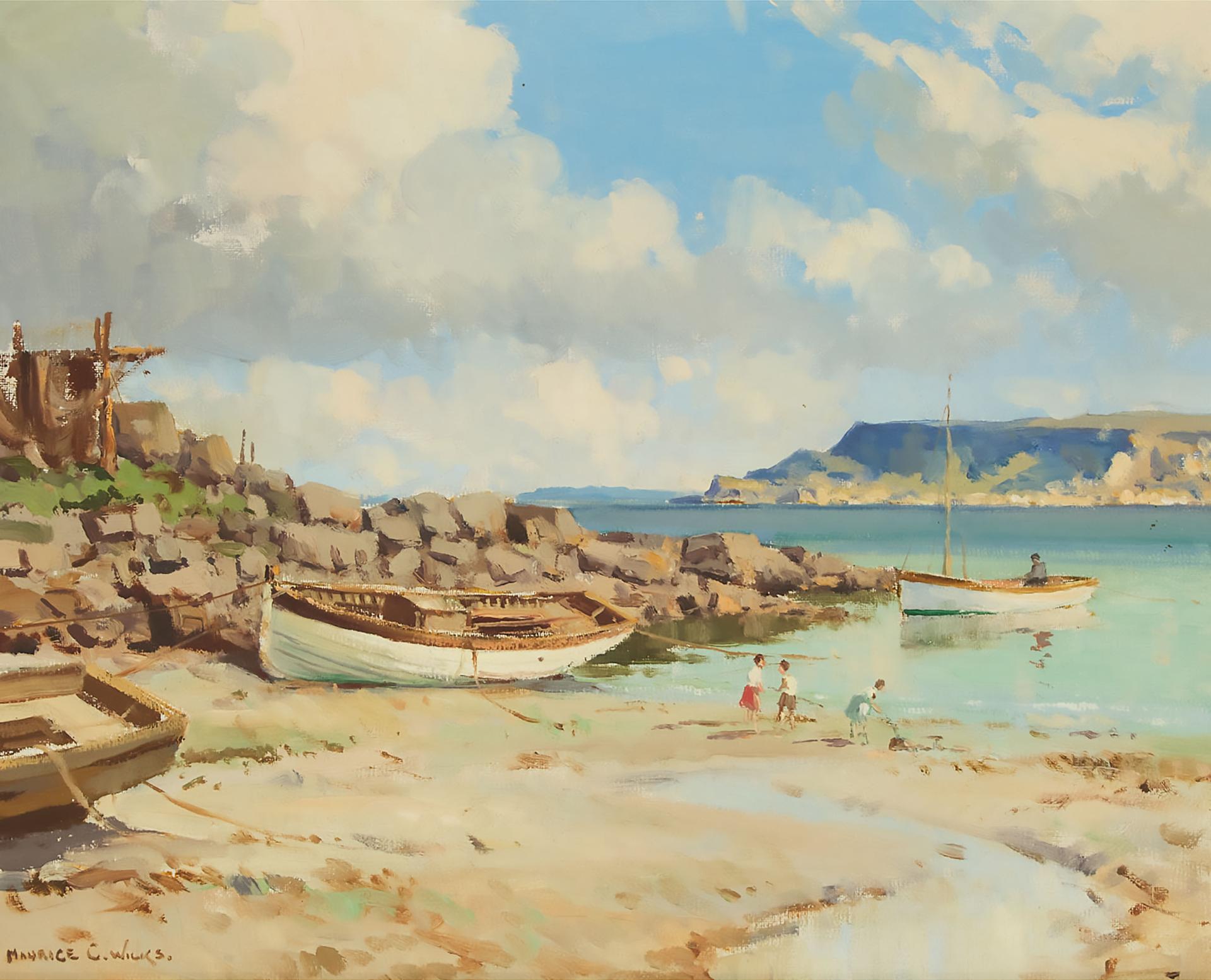 Maurice Canning Wilks (1911-1984) - Low Tide, Rockport, Cushendun, Co. Antrim