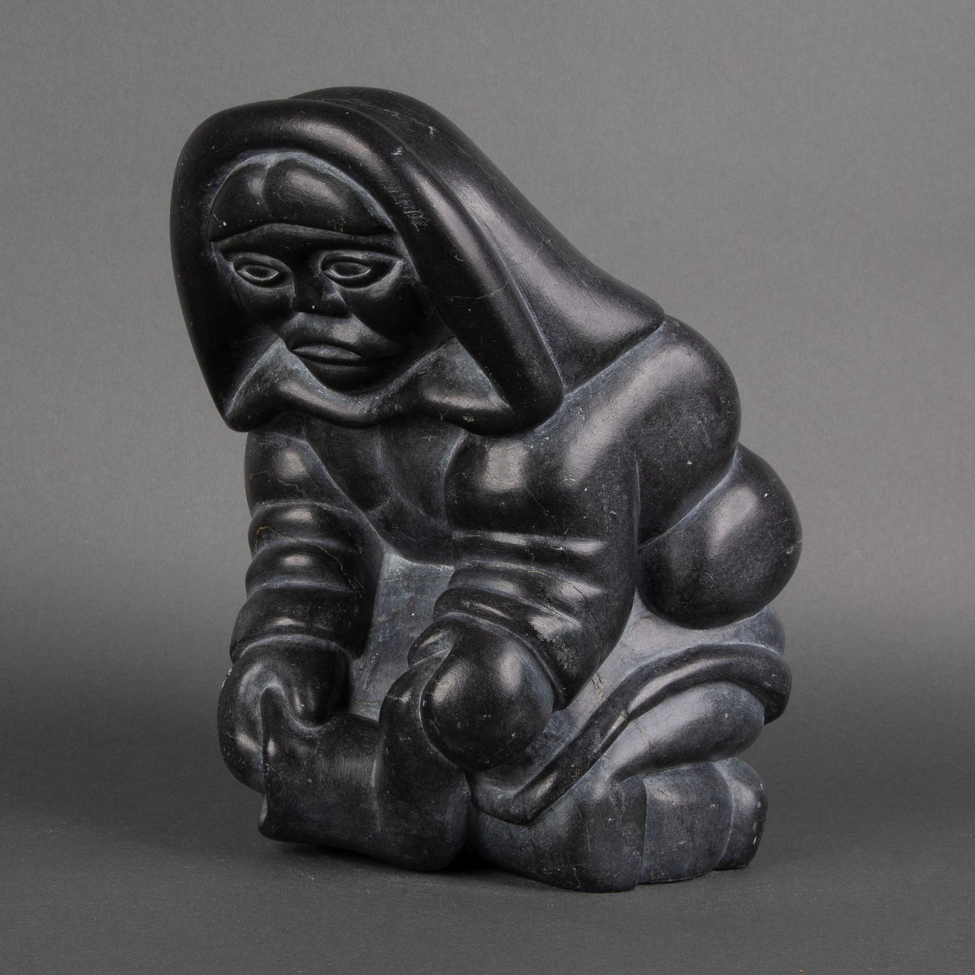 Abraham POV (1927-1994) - Kneeling Woman Mending Kamik