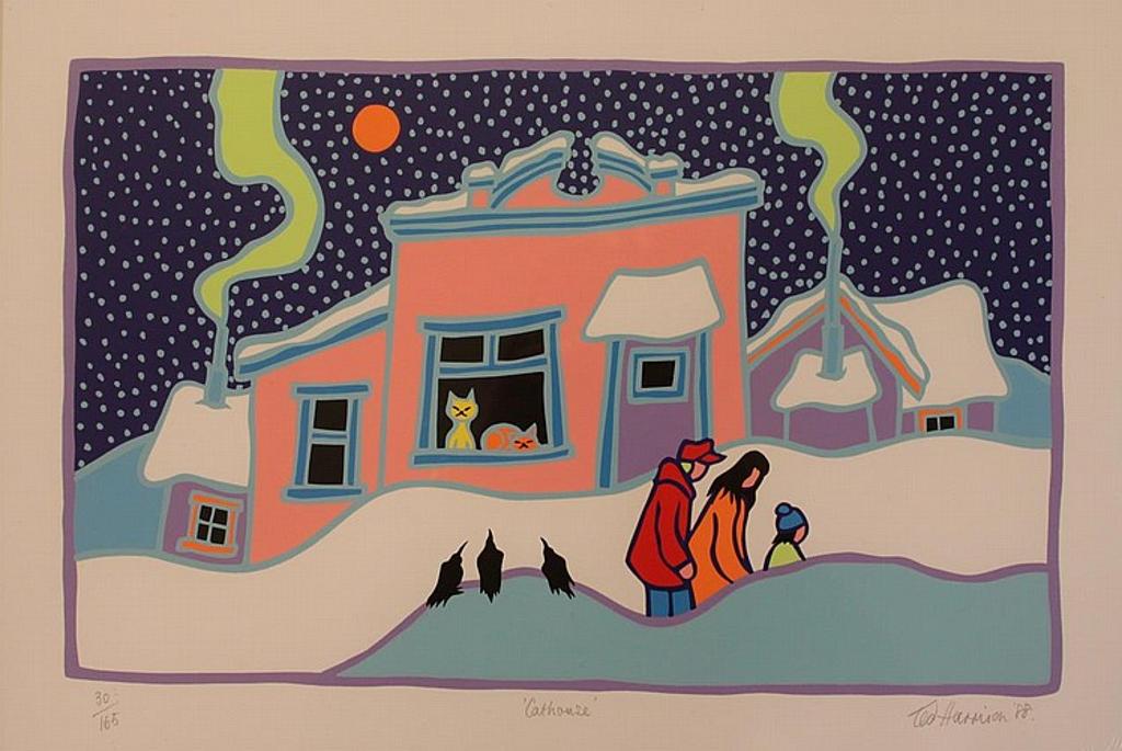 Ted Harrison (1926-2015) - colour silkscreen