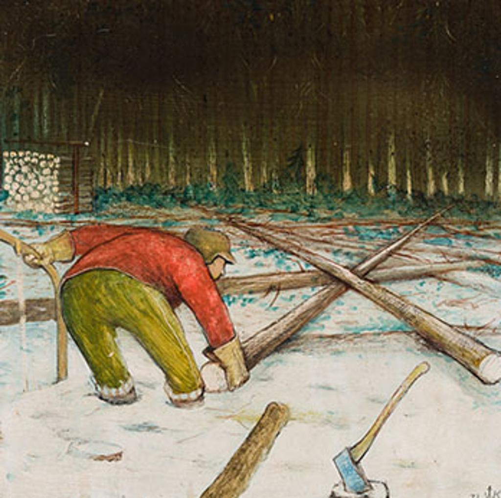 William Kurelek (1927-1977) - Lumberjack
