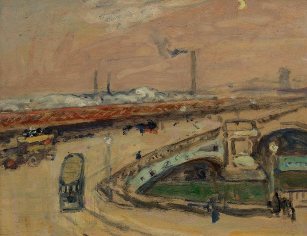 James Wilson Morrice (1865-1924) - A Bridge in London (ca. 1913-15)