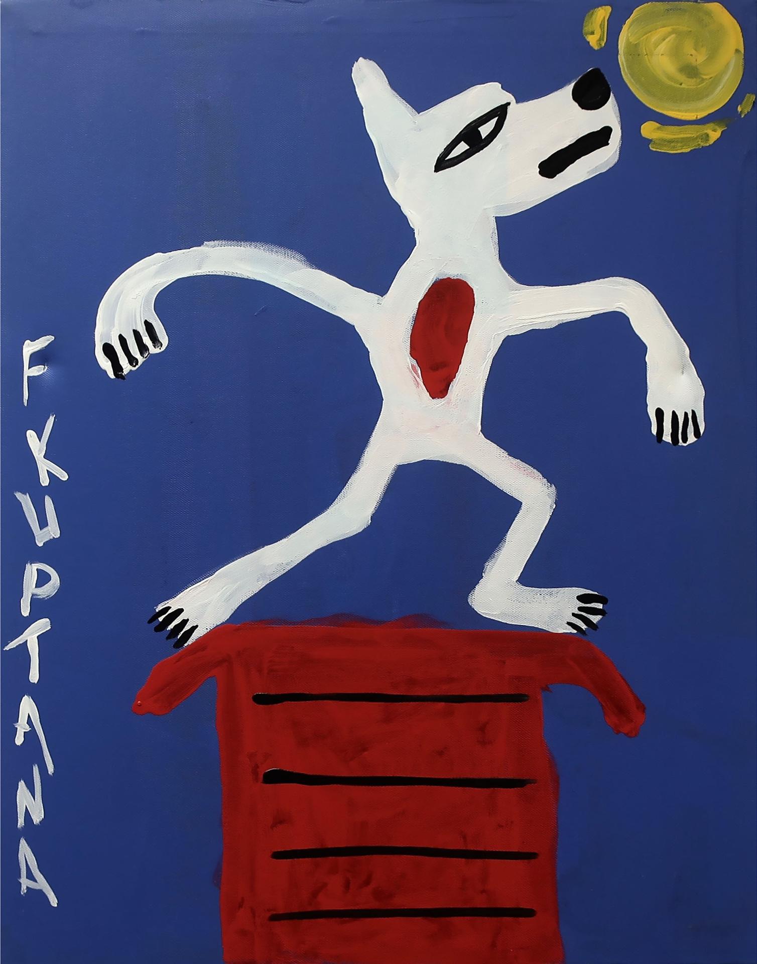Floyd Kuptana (1964-2021) - Untitled (Dancing Wolf)