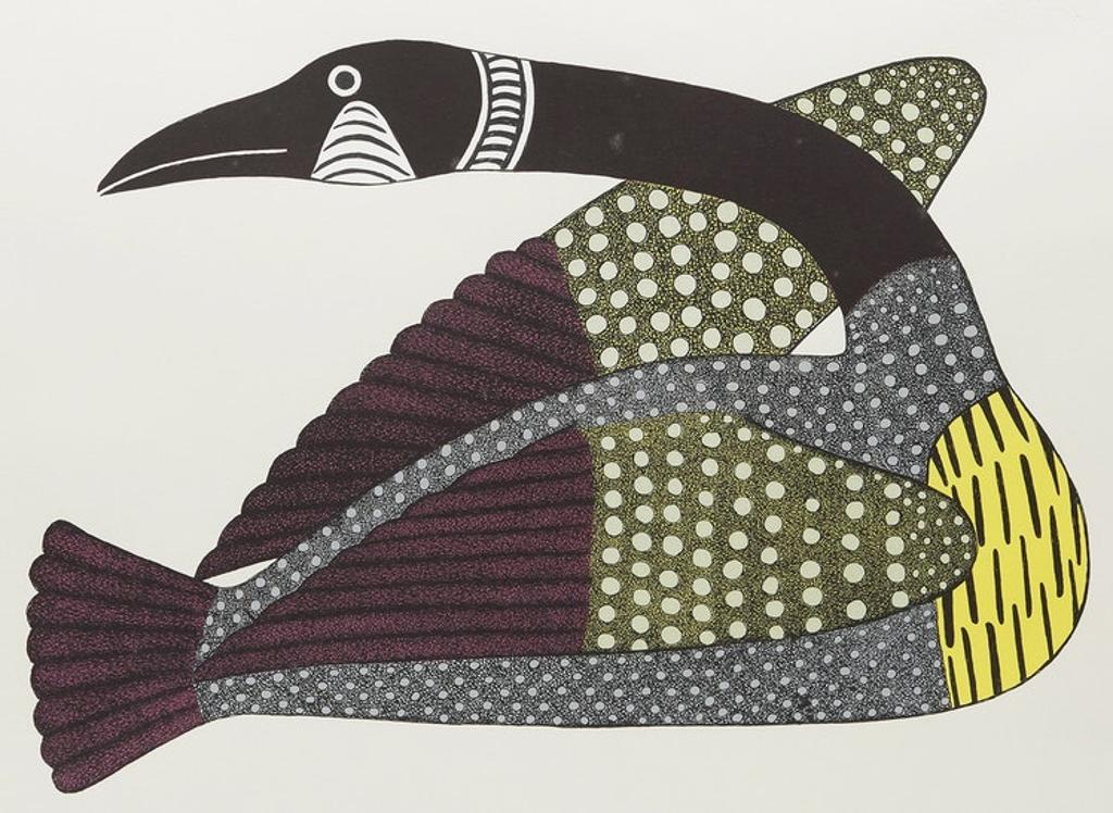 Kenojuak Ashevak (1927-2013) - Yellow Breasted Loon