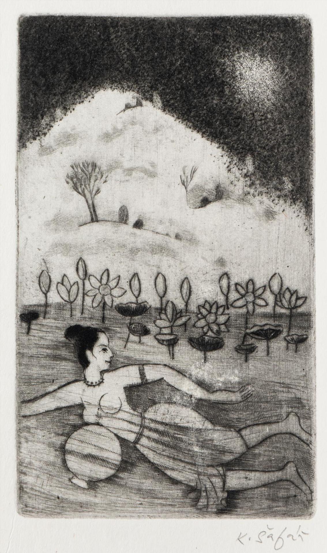 Karel Safar (1938-2016) - Untitled - Swimmer