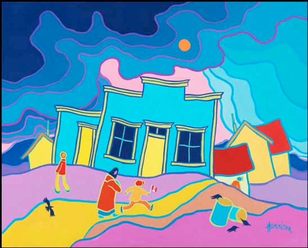 Ted Harrison (1926-2015) - Flag Waving