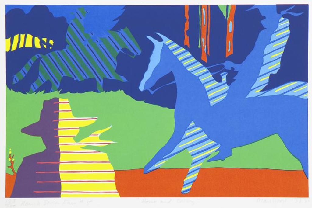 Alan Wood (1935-2017) - Horse and Cowboy #5