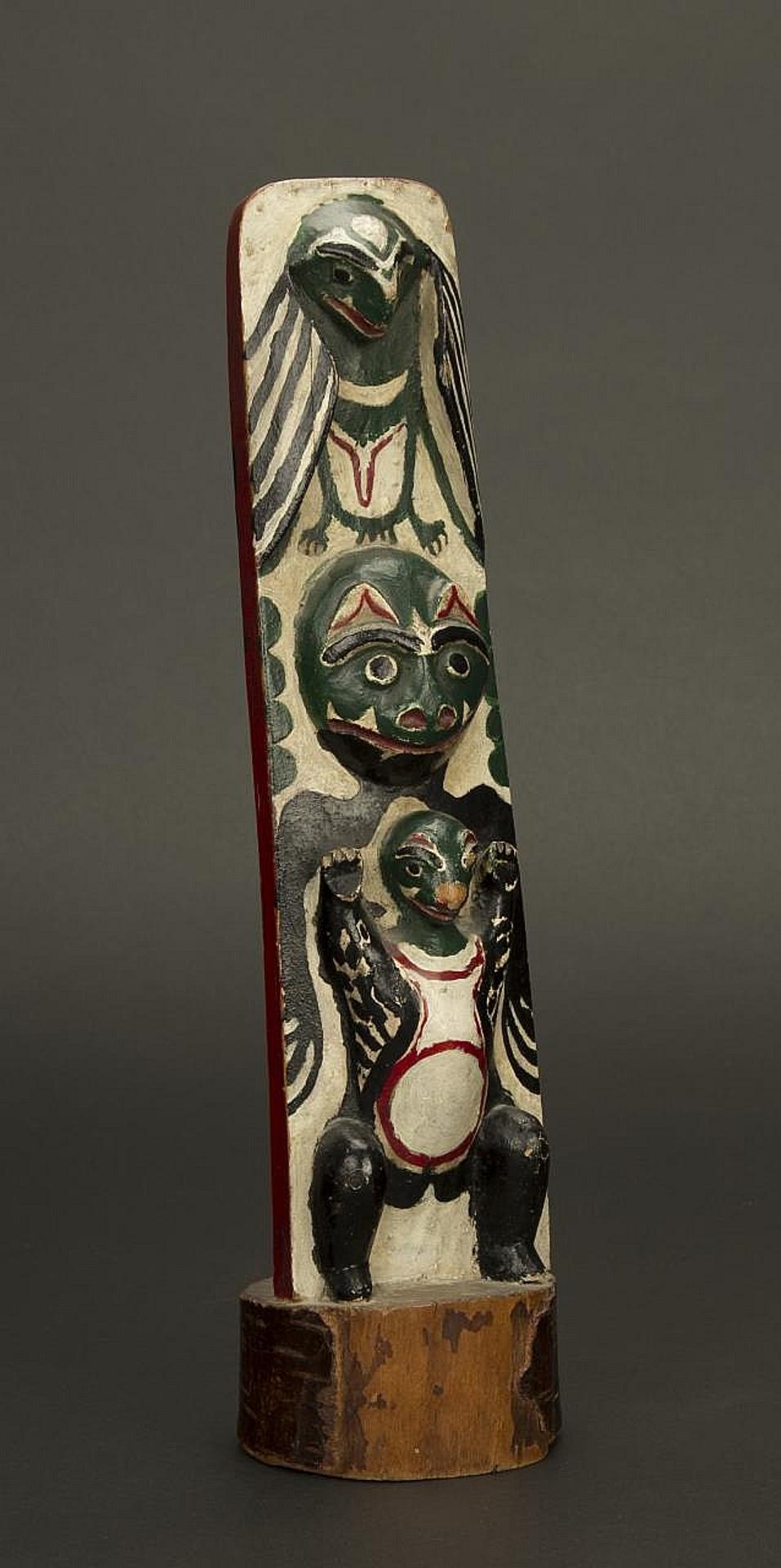 Kwakiutl - polychromed wood pole