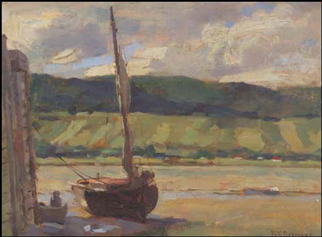 William Brymner (1855-1925) - Sailboat at Low Tide