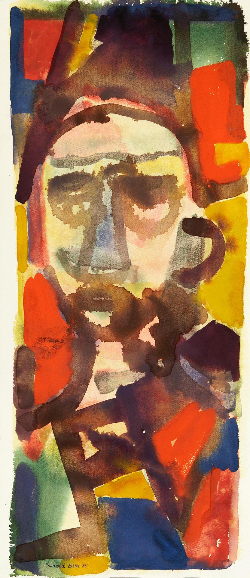 Maxwell Bennett Bates (1906-1980) - Head of a Man