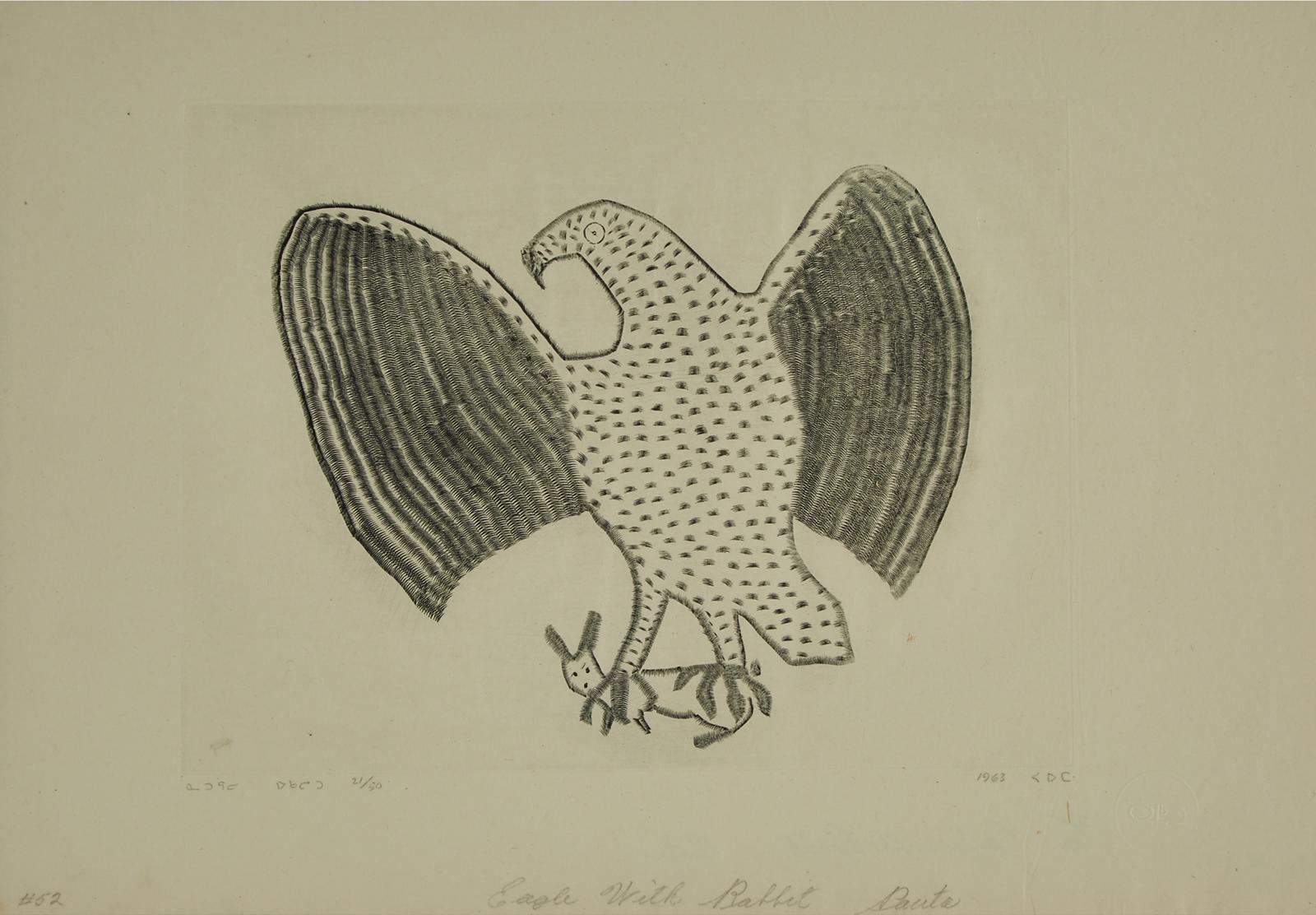 Pauta Saila (1916-2009) - Eagle With Rabbit