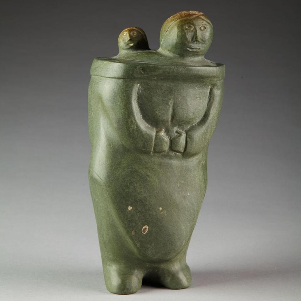 Annie Niviaxie (1930-1989) - Mother With Child In Amauti