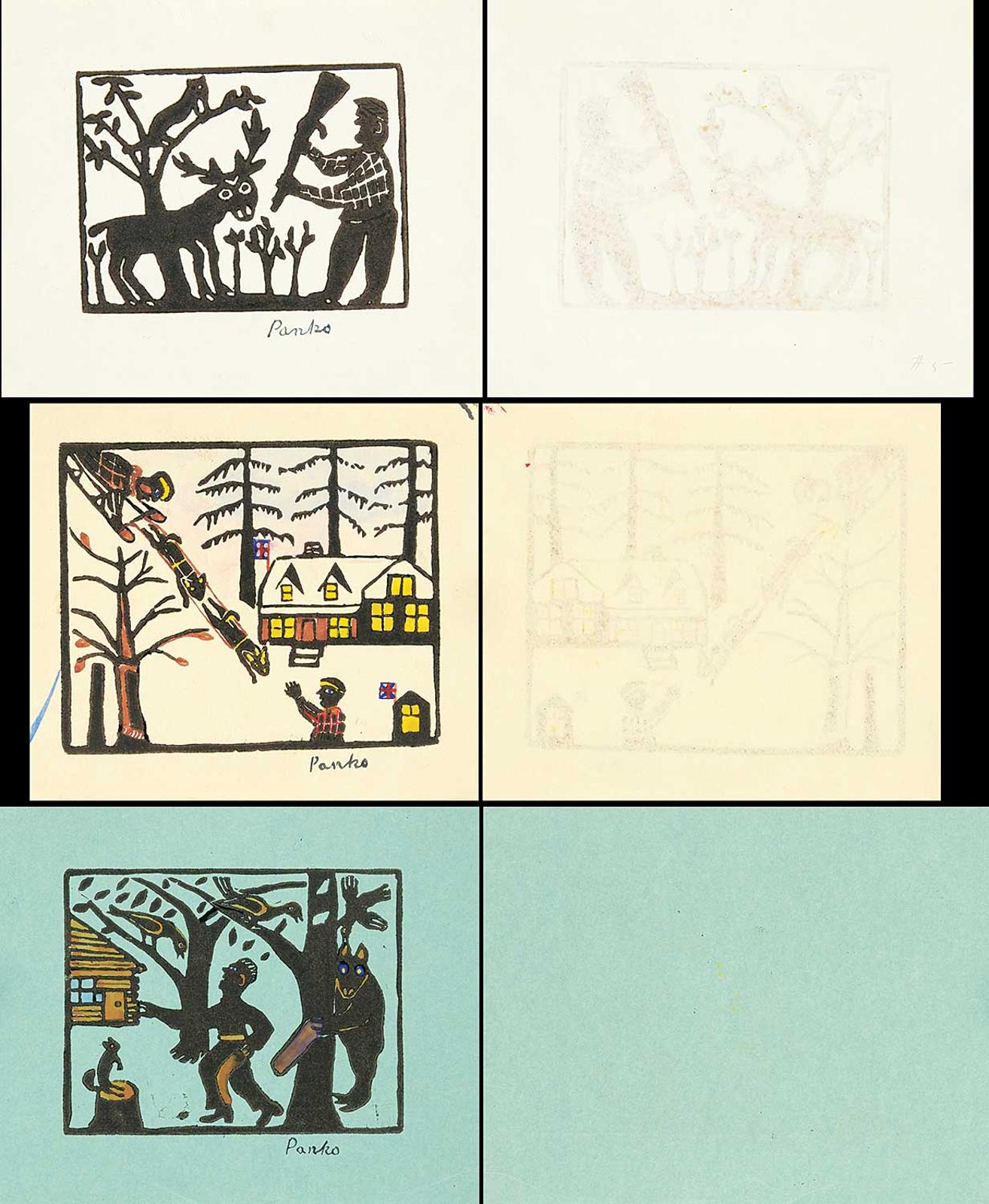 William Panko - Dogsled / Hunter and Deer / Bear and Hunter [II]