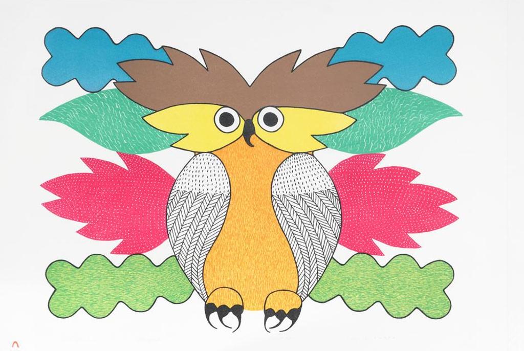 Kenojuak Ashevak (1927-2013) - Spirit Of The Owl
