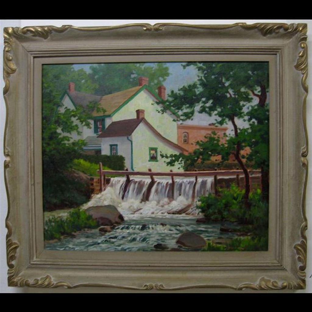 Arthur Alexander Drummond (1891-1977) - Village  Waterfall