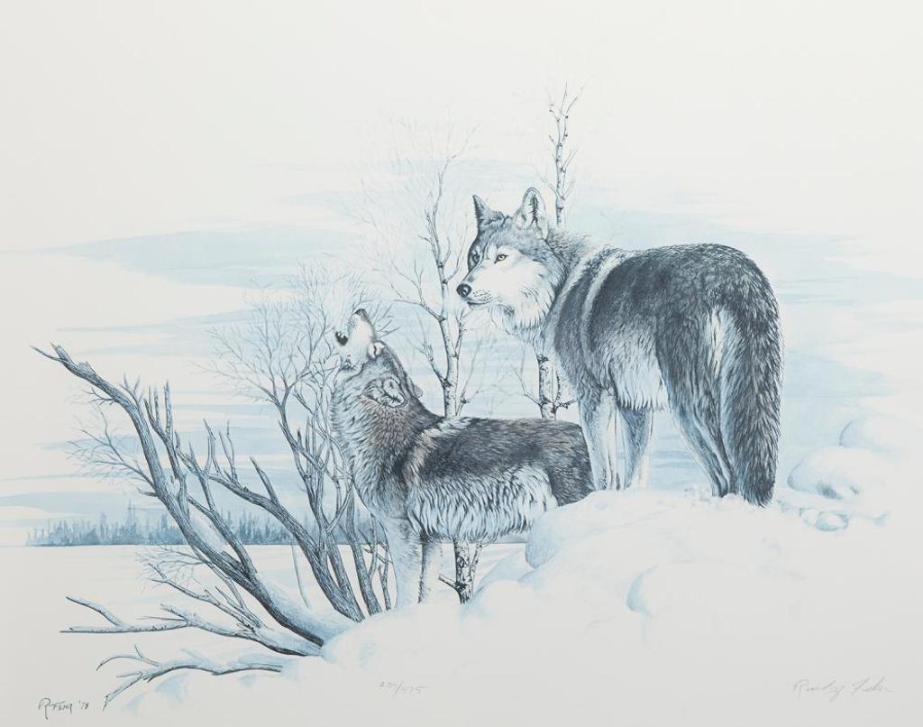 Randy Fehr (1948) - Untitled - Wolves