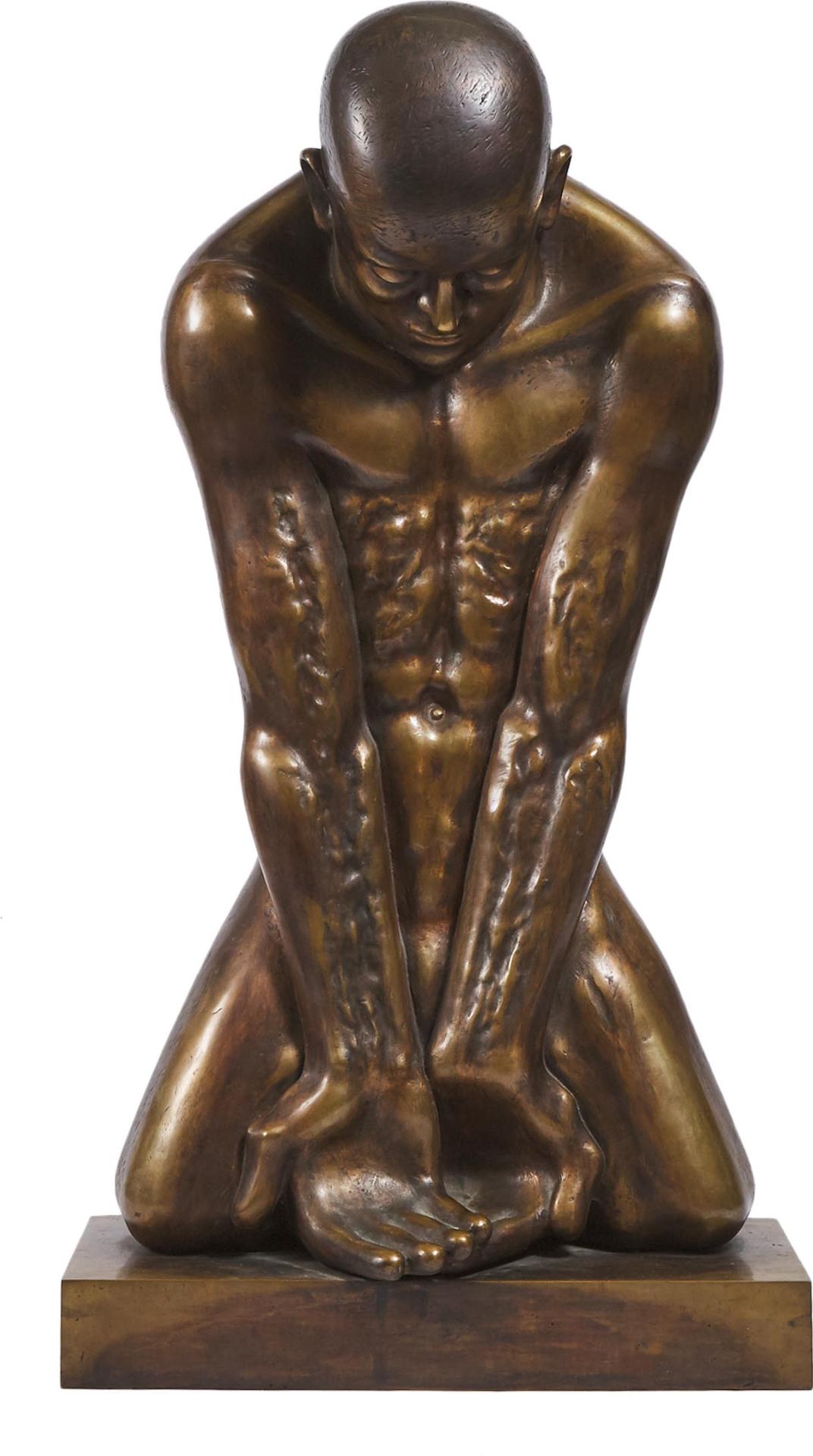 Malcolm Woodward (1943-2014) - Kneeling Figure, 1977