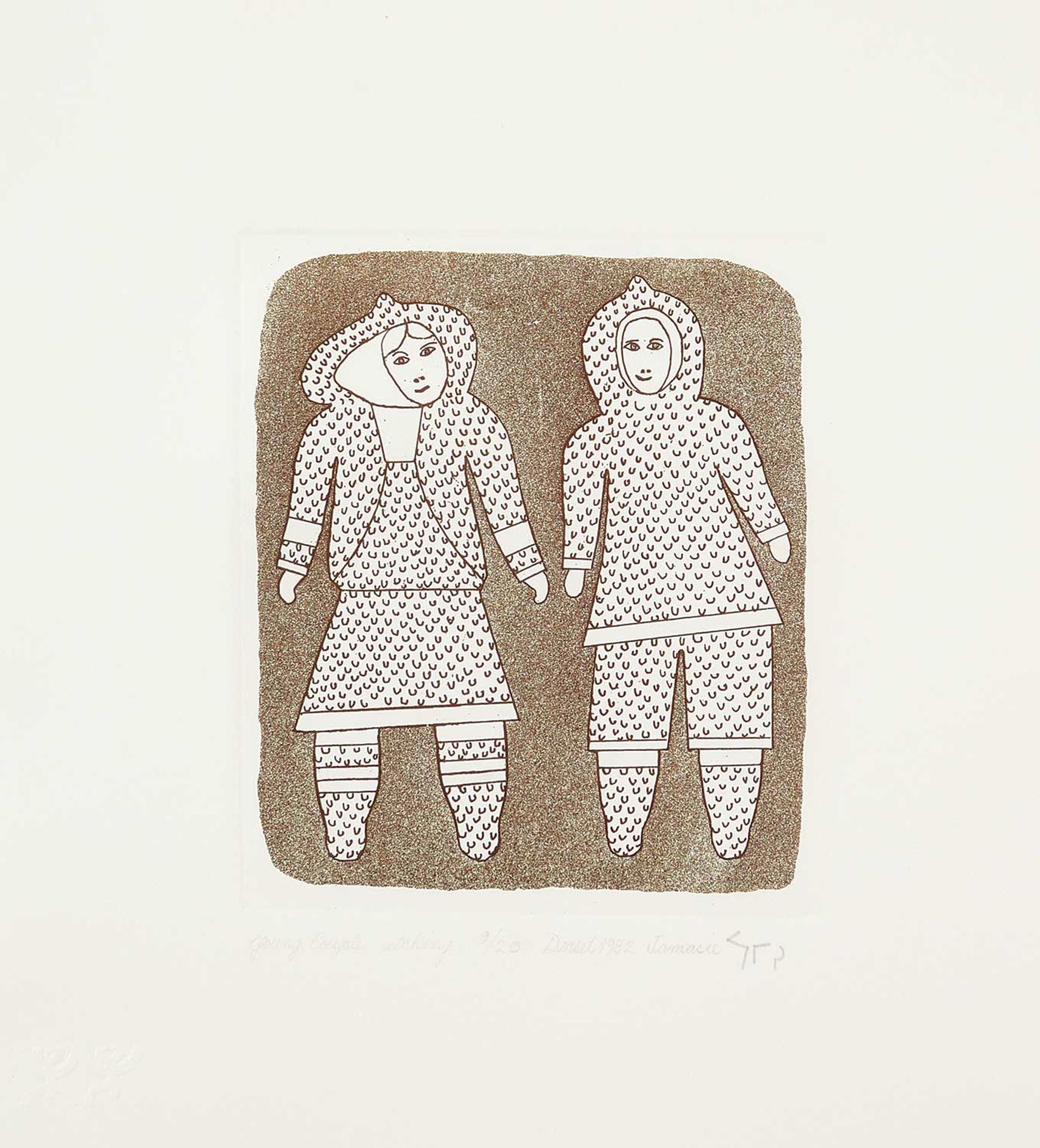 Jamasie Teevee (1910-1985) - Young Couple #9/25