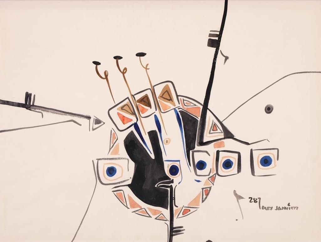 Alex Simeon Janvier (1935-2024) - HOCKEY; 1964