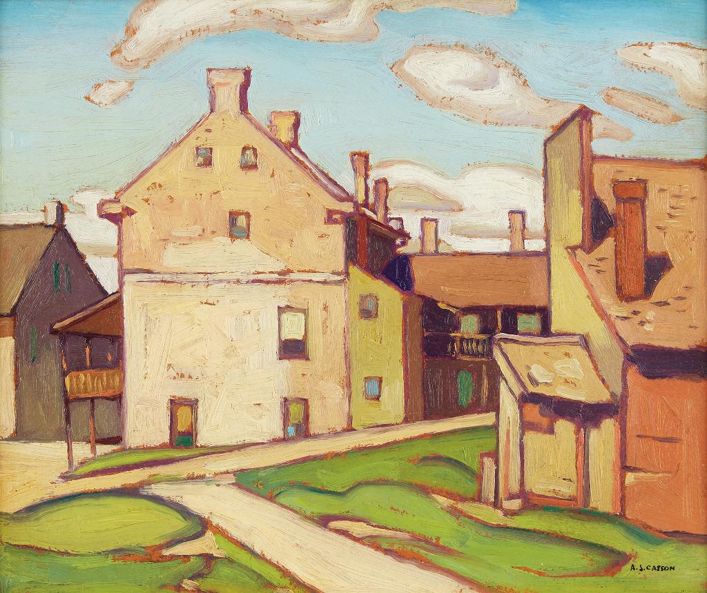 Alfred Joseph (A.J.) Casson (1898-1992) - Old Hotel, Elora
