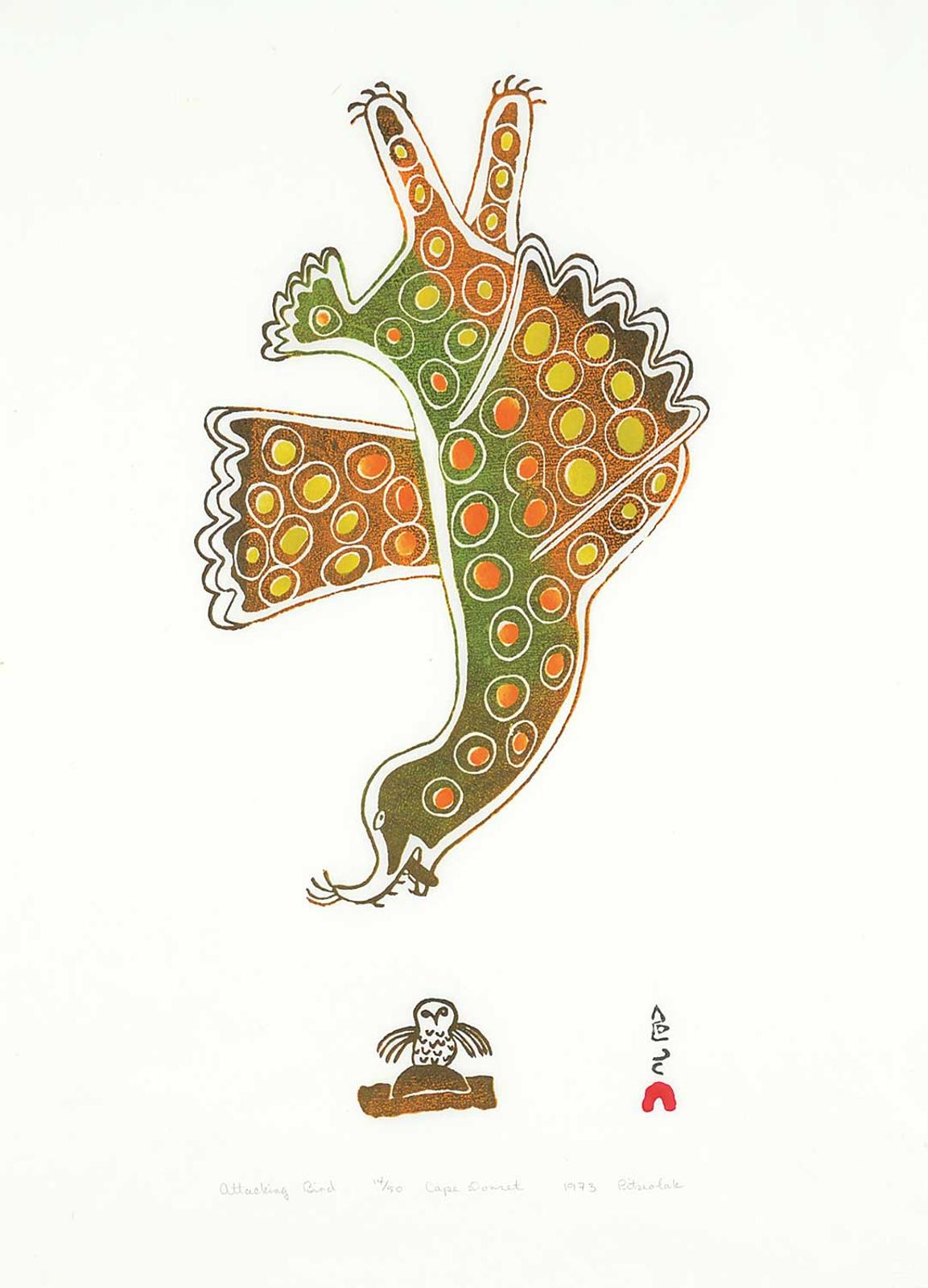 Pitseolak - Attacking Bird #14/50