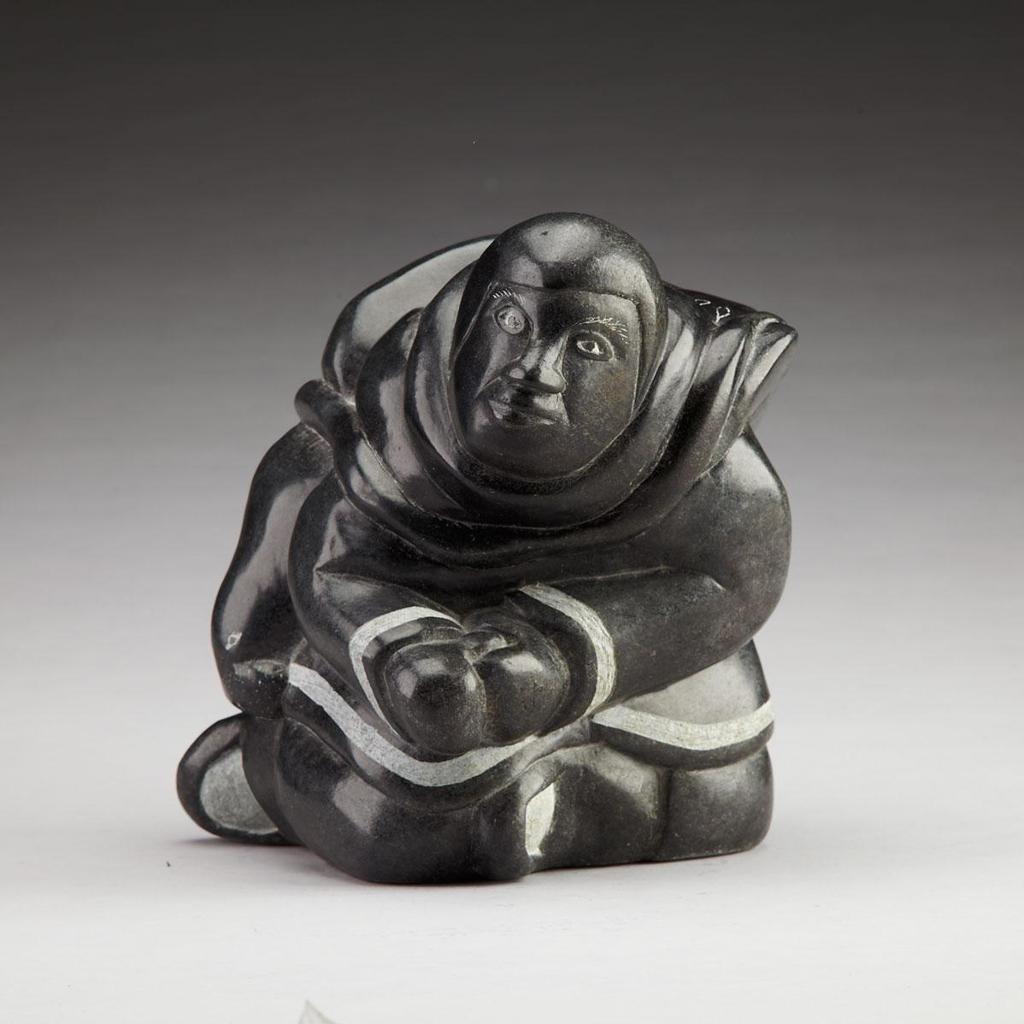 Lazarusie Mark Tertiluk (1947) - Kneeling Hunter With Seal
