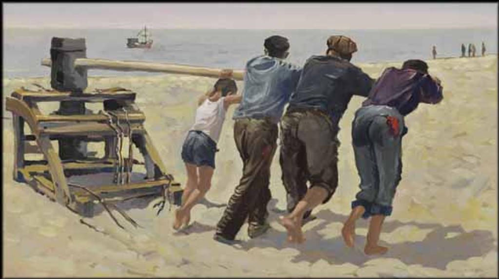 Robert Douglas Genn (1936-2014) - Three Men and a Boy