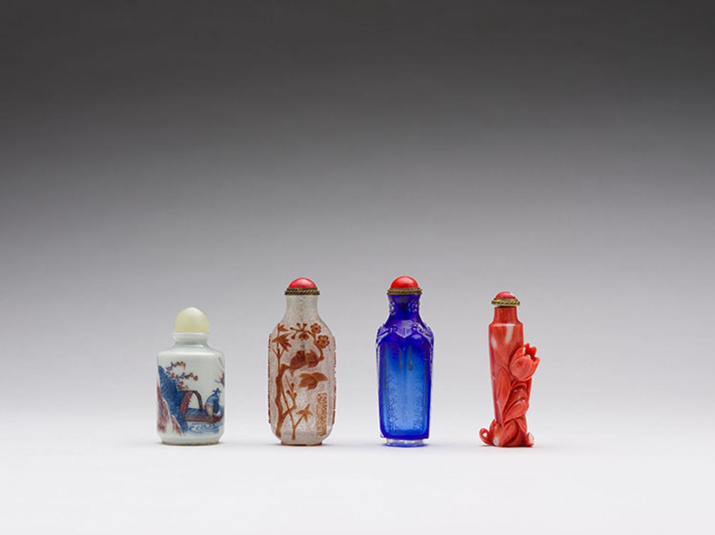 Chinese Art - A Group of Chinese Snuff Bottles, 19th Century
