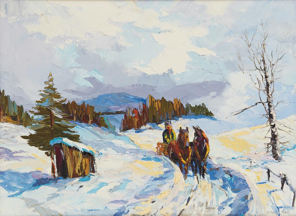 Derrick Siro - Winter Sleighing Scene