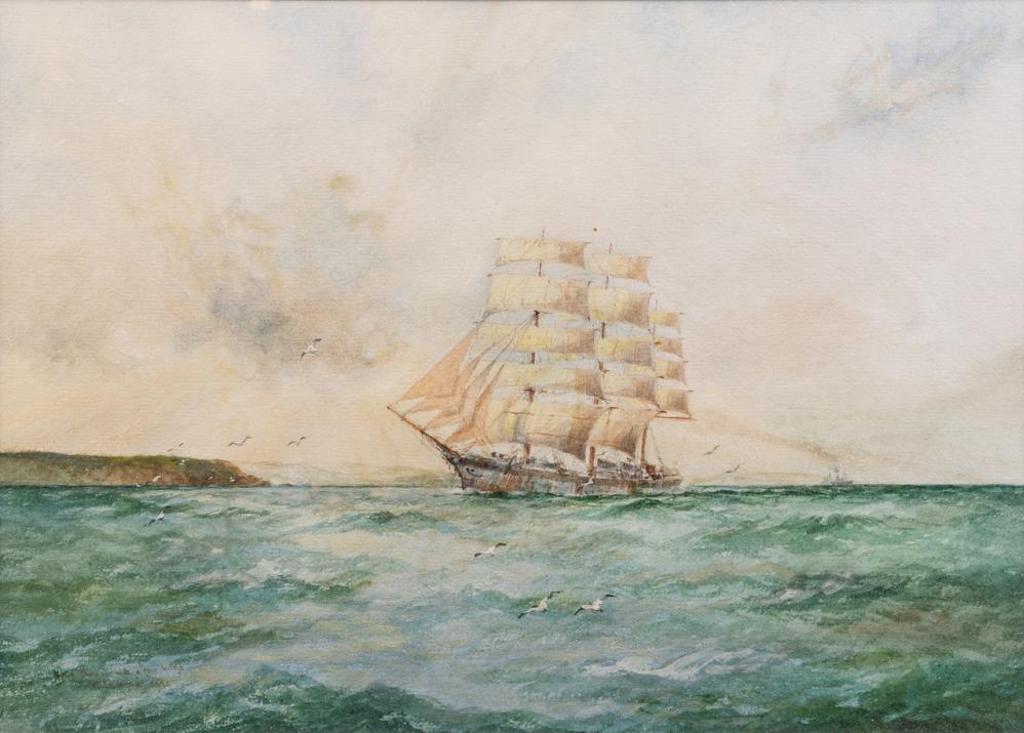 William Minshall Birchall (1884-1941) - Down Channel with a Fair Breeze