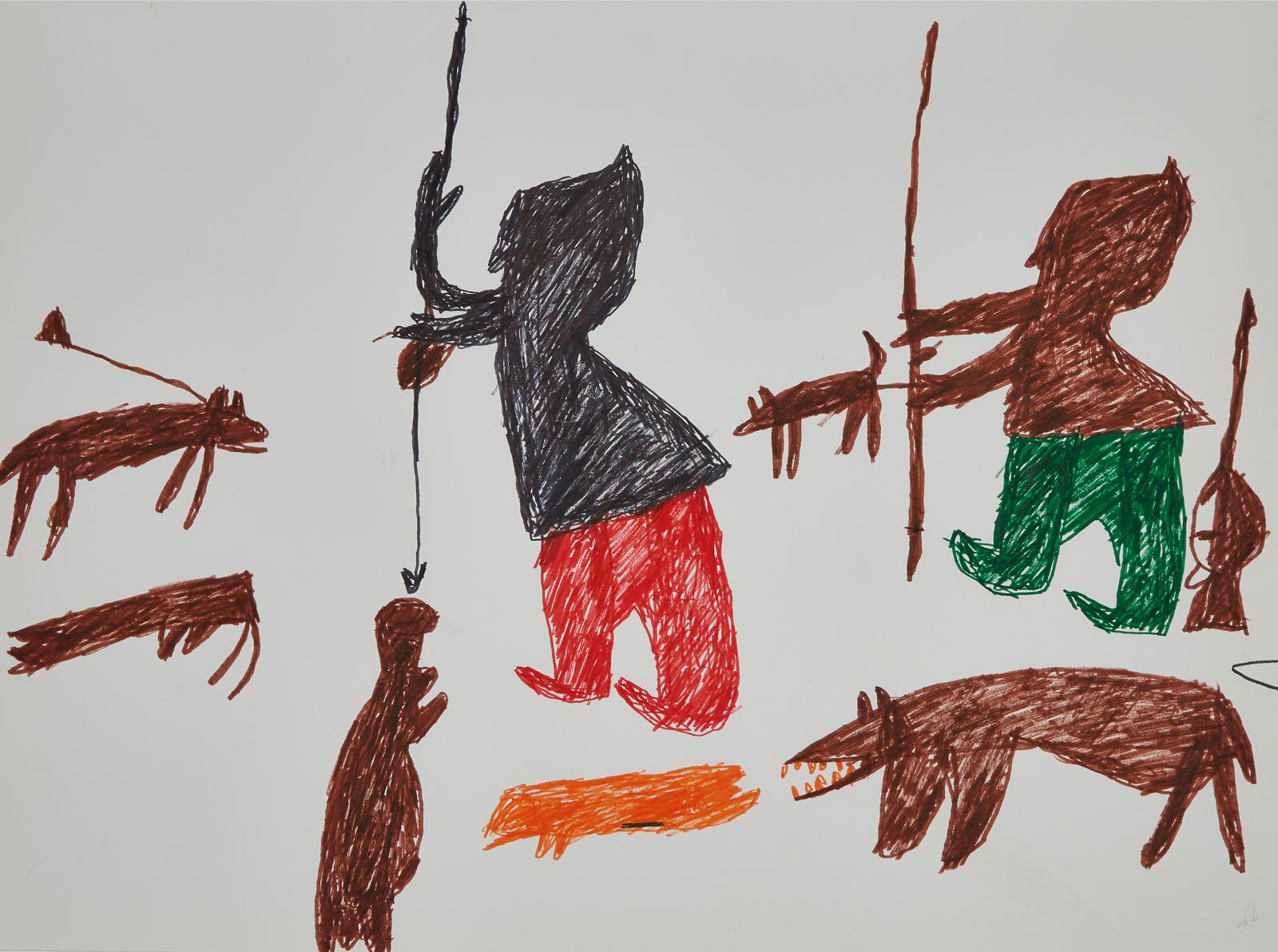 Parr (1893-1969) - Untitled (Hutners And Dogs)
