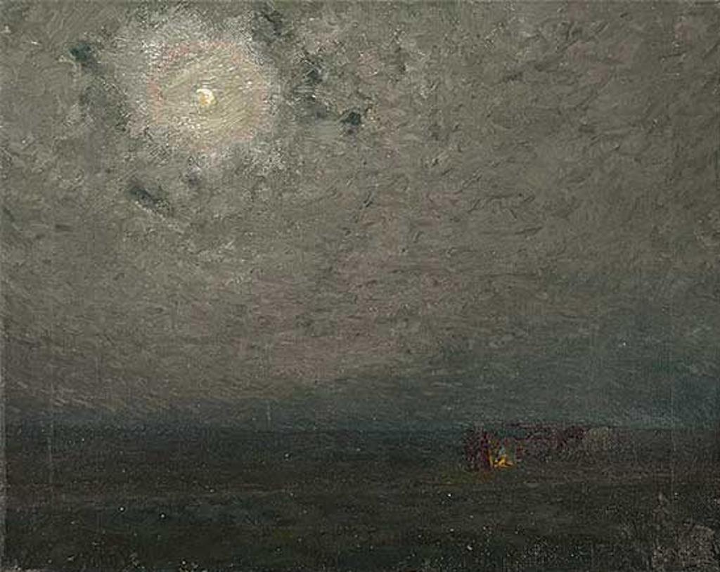 James Edward Hervey (J.E.H.) MacDonald (1873-1932) - Untitled - The Homeseekers, A Prairie Camp