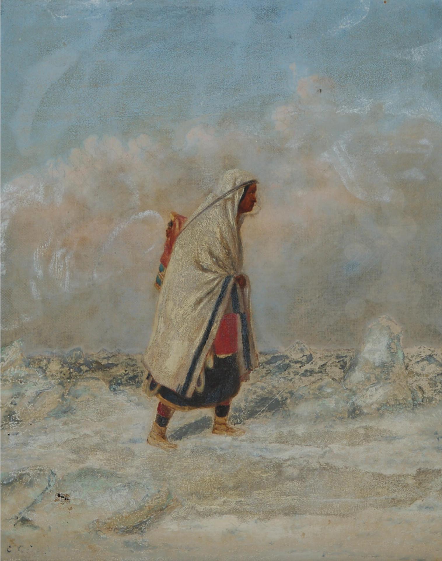 Cornelius David Krieghoff (1815-1872) - Moccasin Seller