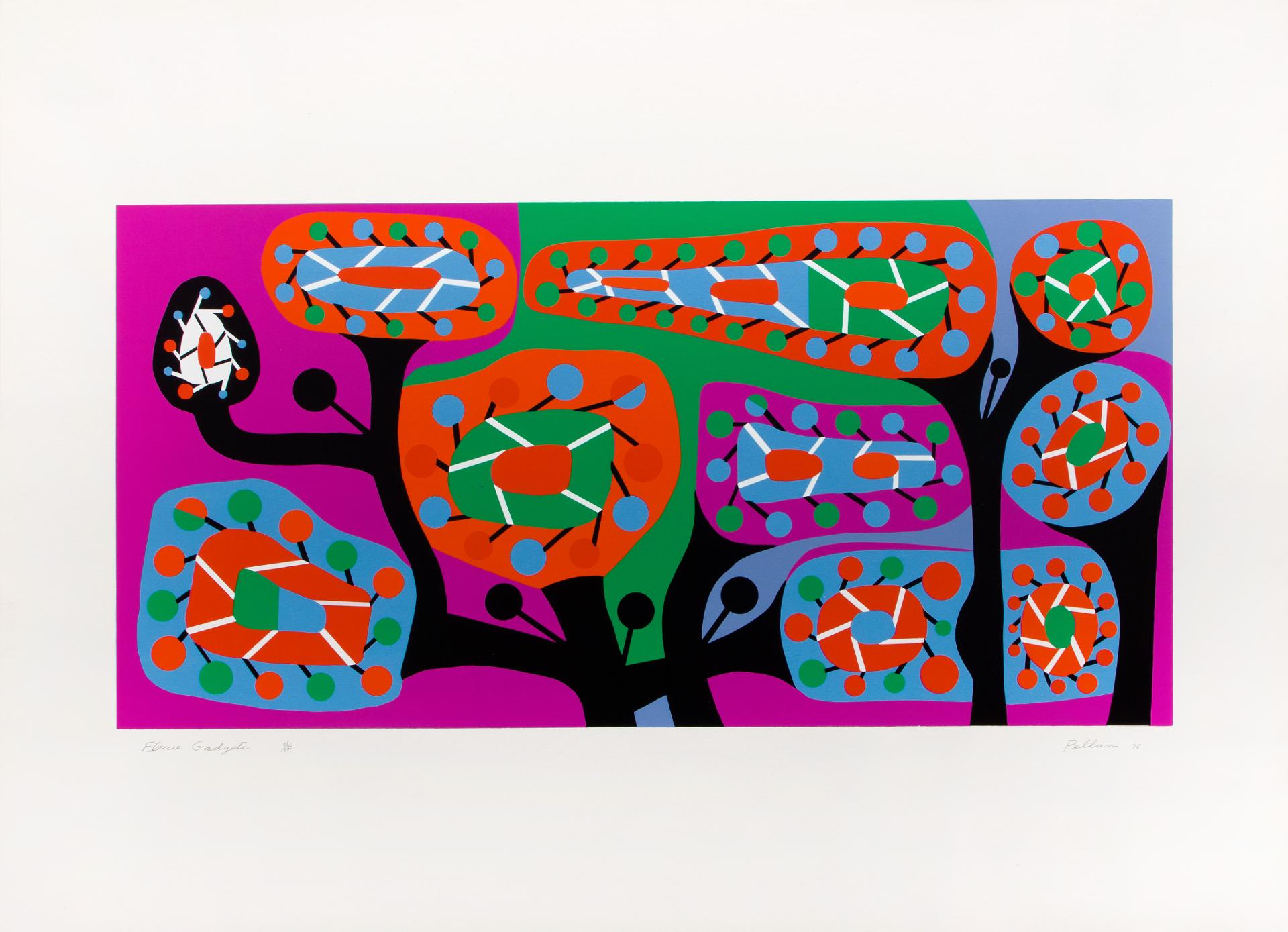 Alfred Pellan (1906-1988) - Fleurs gadgets, 1975