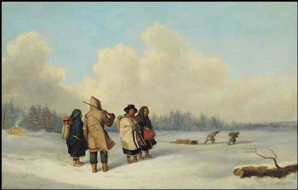 Cornelius David Krieghoff (1815-1872) - Indian Hunters and Trappers